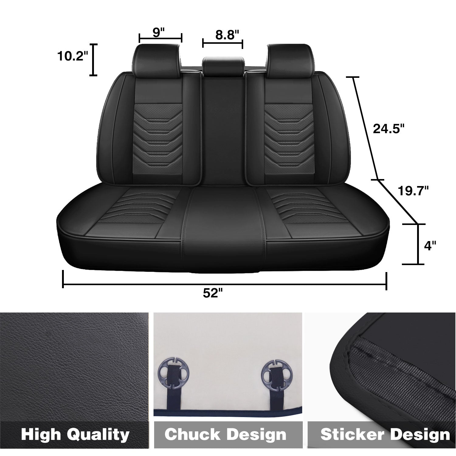For Dodge Ram Seat Covers Full Set, Ram 1500 Seat Cover Napa Leather Airbag-Compatible Compatible 360° full-Wrap with 2002-2025 Dodge RAM 1500 2500 3500 Crew Quad Cab