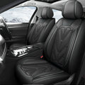 Universal Leather Car Seat Covers Full Set 5 Seats, Airbag Compatible, Breathable Automotive Accessories for Sedans Cars