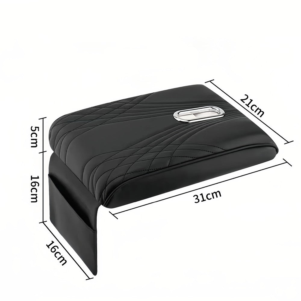 Car Center Console Cover, Armrest Pad with Tissue Box Slot Universal fit