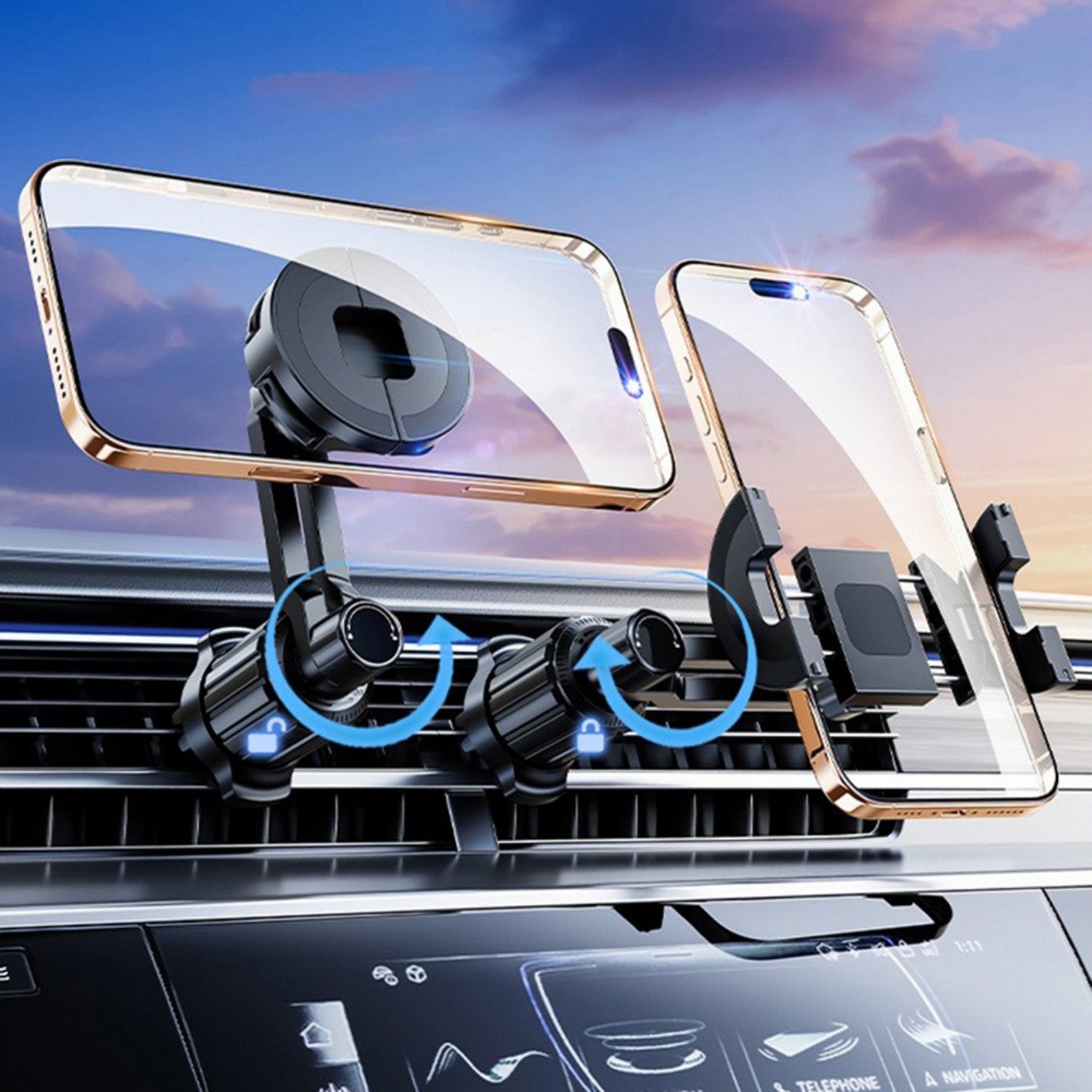 Universal Magnetic Phone Holders Car Air Vent Phone Mount for iPhone Android