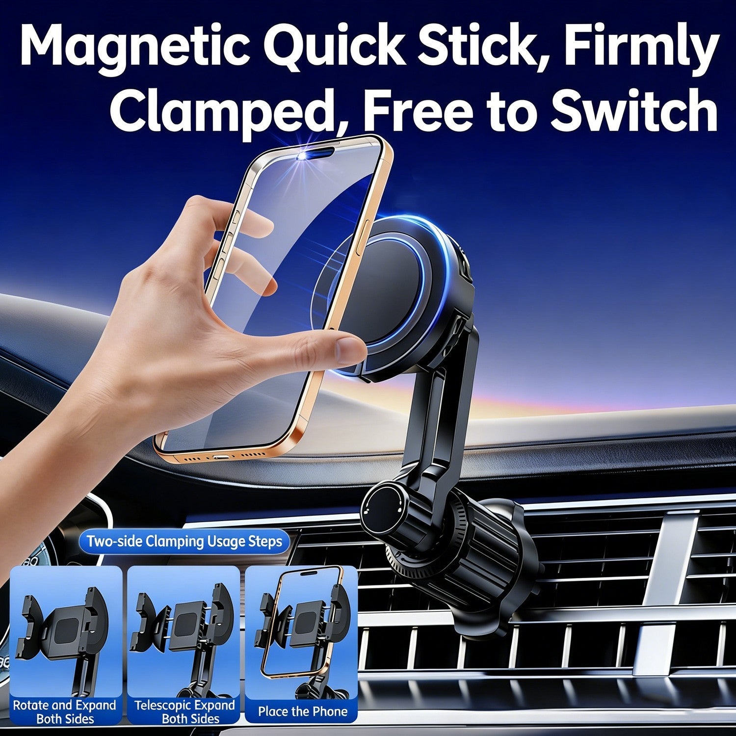Universal Magnetic Phone Holders Car Air Vent Phone Mount for iPhone Android