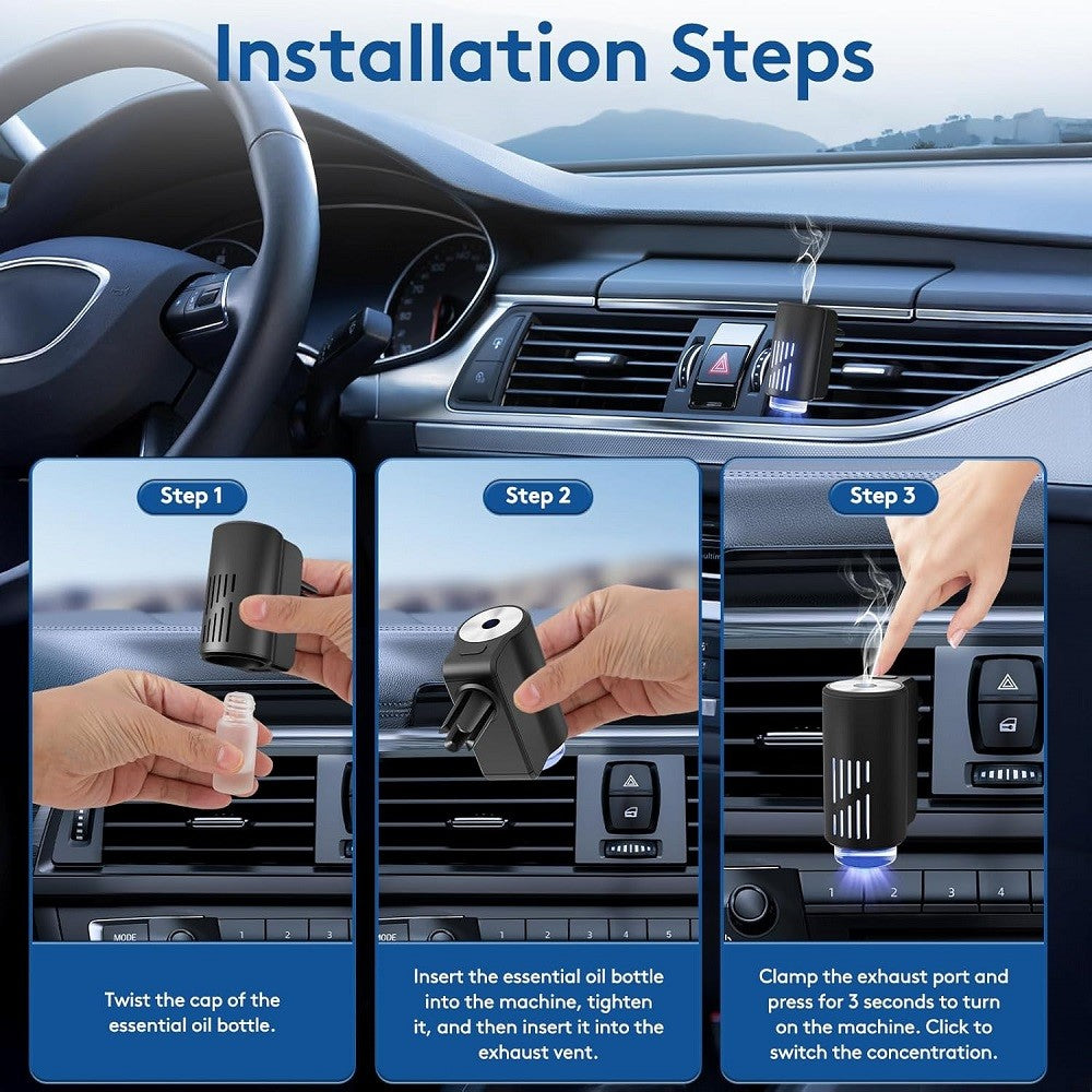 Smart Car Air Freshener Diffuser, Aromatizante para Carro Inteligente Car Aroma