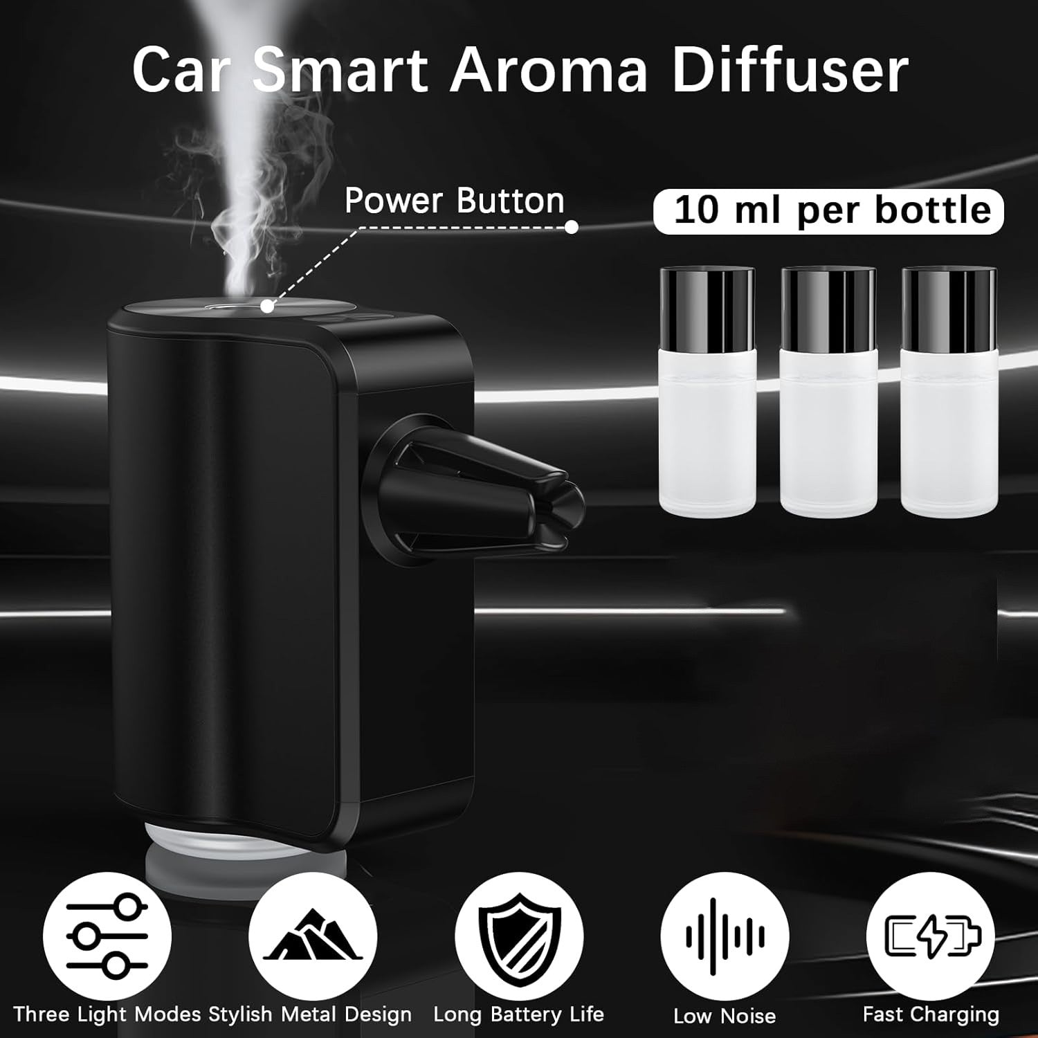 Smart Car Air Freshener Diffuser, Aromatizante para Carro Inteligente Car Aroma